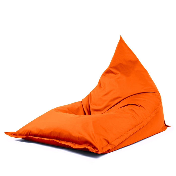 Pouf Shongo grande a forma di triangolo Sfoderabile con sacca interna in tessuto Jive per interno, Antistrappo, Impermeabile, dim: 140x175 cm