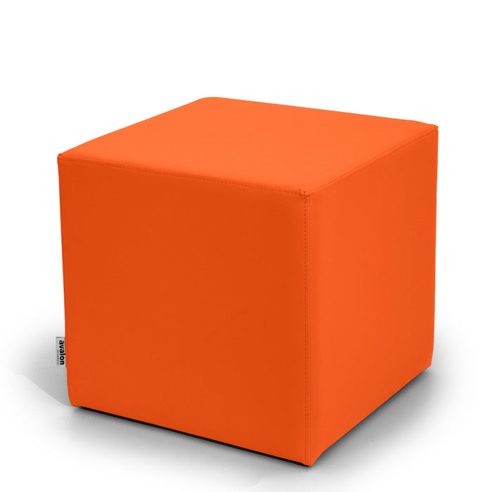 Avalon Tavolino Pouf Cubo rigido in Similpelle Mamba Trendy Classe 1-IM Ignifugo per Interno ed Esterno. Dim: Larg 45cm X Prof 45cm X Alt 40 Cm