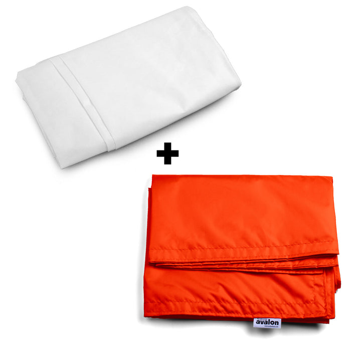 Pouf Cuscino Thin medio sacca vuota in tessuto antistrappo impermeabile Jive per interno dim.135x90 cm