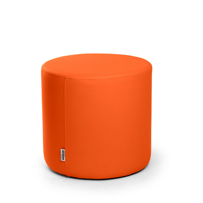 Avalon Tavolino Pouf Rigido Cilindro Similpelle Mamba Trendy Classe 1-IM Ignifugo per Interno ed Esterno. Dim: Ø45 cm X H40 cm