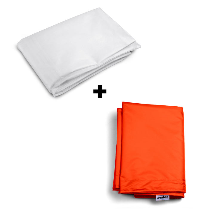 Pouf Cuscino Thin gigante sacca vuota in tessuto antistrappo impermeabile Jive per interno dim.200x140cm