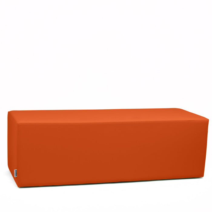 Avalon Pouf Rigido Rettangolo Similpelle Mamba Trendy Classe 1-IM Ignifugo per Interno ed Esterno. Dim: Larg. 150 cm X Prof. 45 cm X Alt. 43 cm