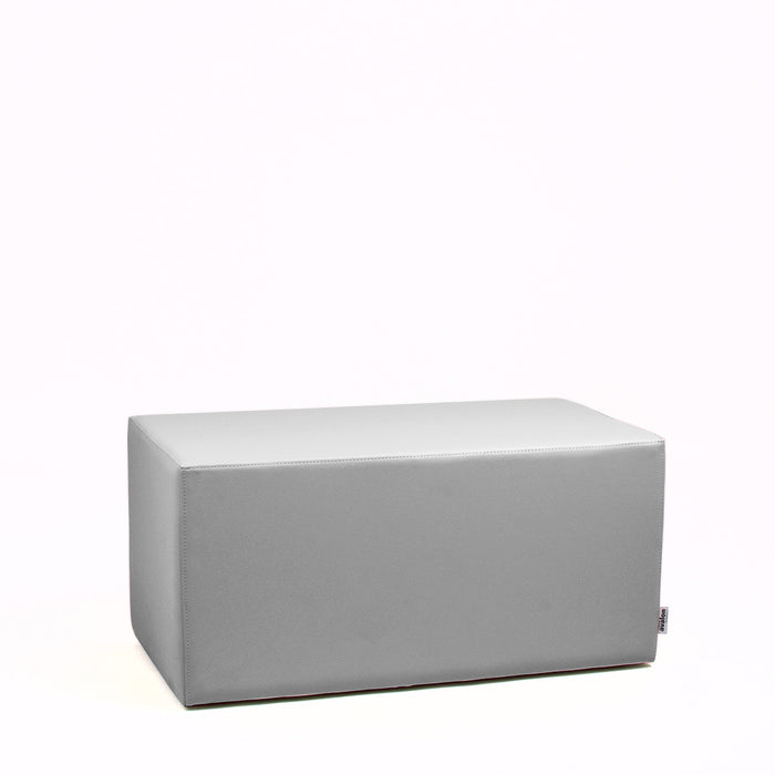 Avalon Pouf Rigido Rettangolo Similpelle Mamba Trendy Classe 1-IM Ignifugo per Interno ed Esterno. Dim: Larg. 90 cm X Prof. 45 cm X Alt. 43 cm