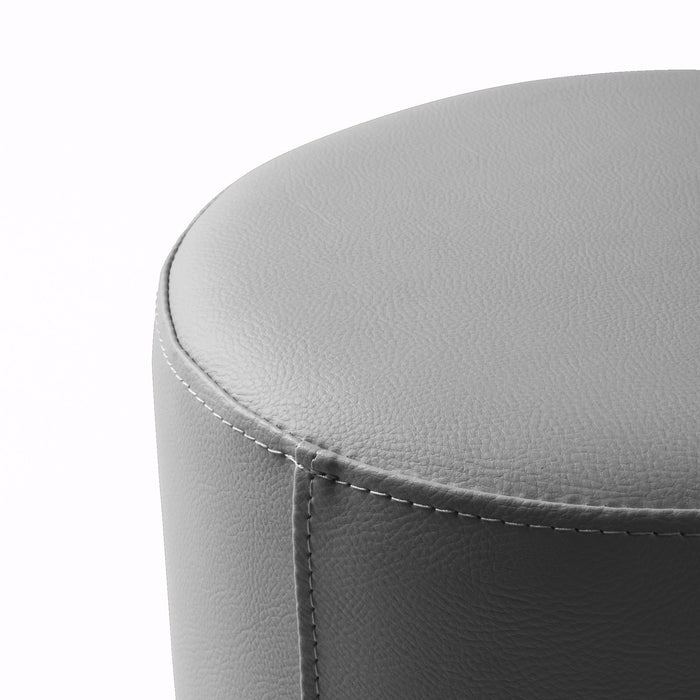 Avalon Pouf Rigido Cilindro Similpelle Mamba Trendy Classe 1-IM Ignifugo per Interno ed Esterno. Dim: Ø70 cm X H43 cm