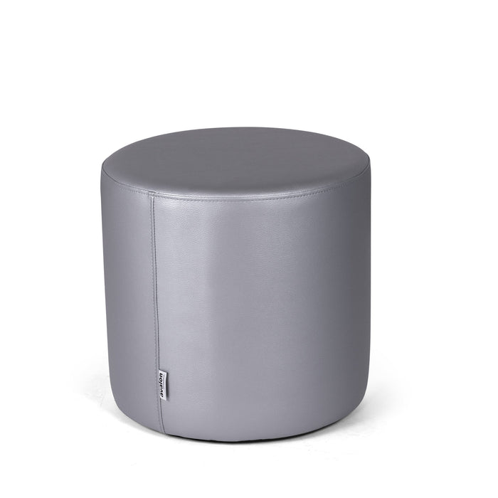 Avalon Tavolino Pouf Rigido Cilindro Similpelle Mamba Trendy Classe 1-IM Ignifugo per Interno ed Esterno. Dim: Ø45 cm X H40 cm