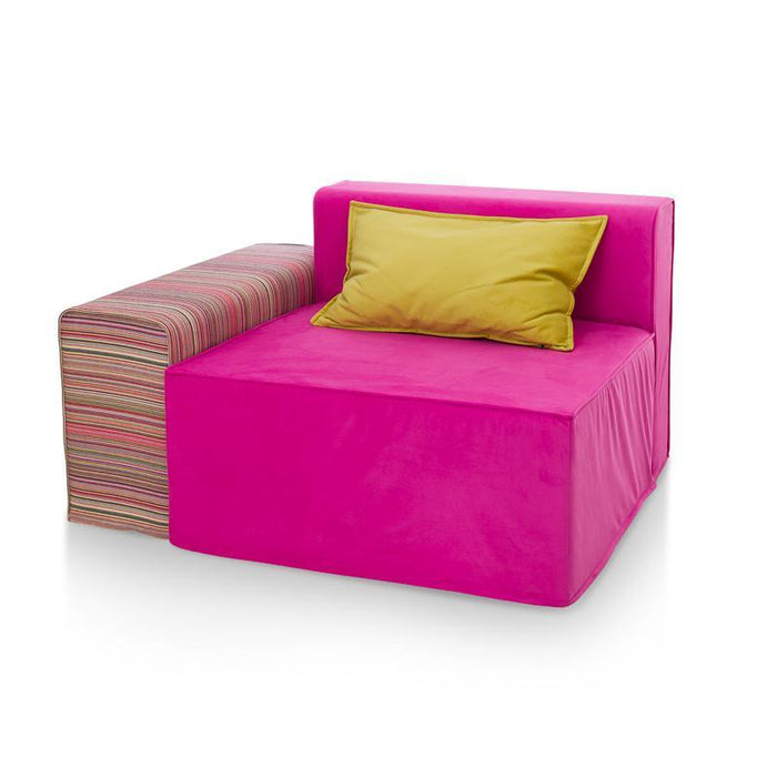 Magia Poltrona Singola Bracciolo Singolo destro - Tessuto Softhand - Avalon