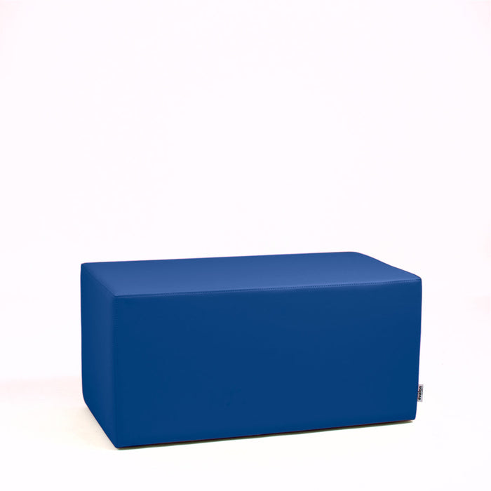Avalon Pouf Rigido Rettangolo Similpelle Mamba Trendy Classe 1-IM Ignifugo per Interno ed Esterno. Dim: Larg. 90 cm X Prof. 45 cm X Alt. 43 cm