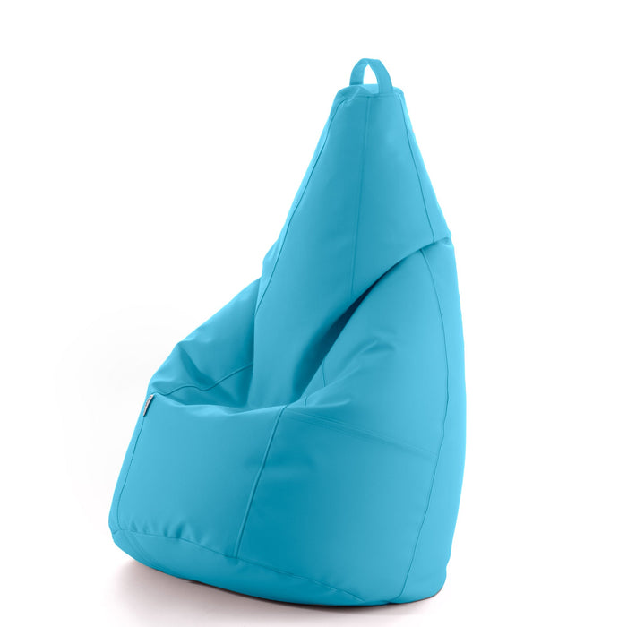 Avalon Pouf Poltrona Sacco Pera in Finta pelle Jazz di Dim. 70x130cm Made in Italy + Pochette Omaggio