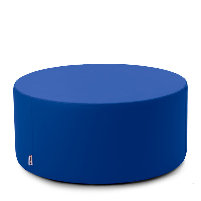 Avalon Tavolino Pouf cilindro rigido Similpelle Mamba Trendy Classe 1-IM Ignifugo per Interno ed Esterno. Dim: Ø90 cm X H40 cm