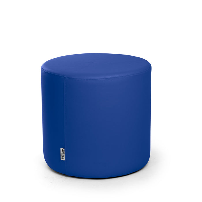 Avalon Tavolino Pouf Rigido Cilindro Similpelle Mamba Trendy Classe 1-IM Ignifugo per Interno ed Esterno. Dim: Ø45 cm X H40 cm