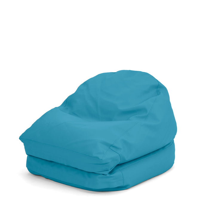 Avalon Pouf Poltrona/Letto Double Jazz in Ecopelle Imbottito Made in Italy dim:  95X75 cm