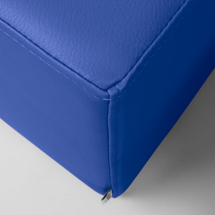 Avalon Pouf Rigido Rettangolo Similpelle Mamba Trendy Classe 1-IM Ignifugo per Interno ed Esterno. Dim: Larg. 90 cm X Prof. 45 cm X Alt. 43 cm