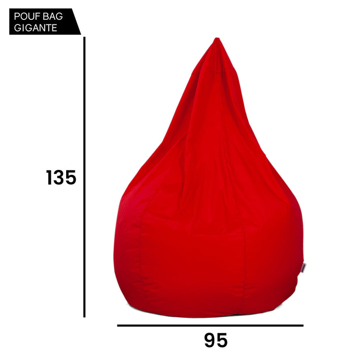 Pouf Poltrona Sacco Gigante Sfoderabile con sacca interna BAG XXL Jive in tessuto per interno, antistrappo, impermeabile - Ø95 x H135 cm
