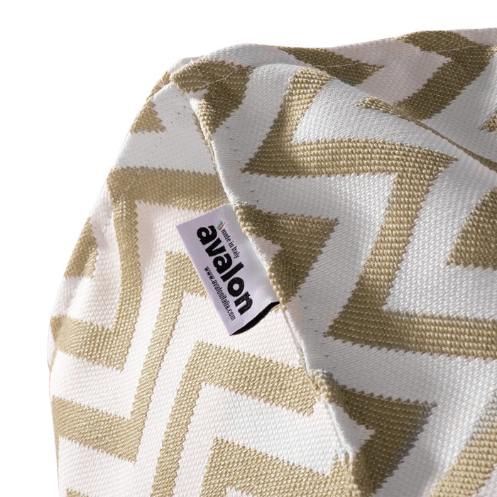 Pouf poltrona 1 posto Deluz per esterno in tessuto Funny dim: 98x98x65 cm