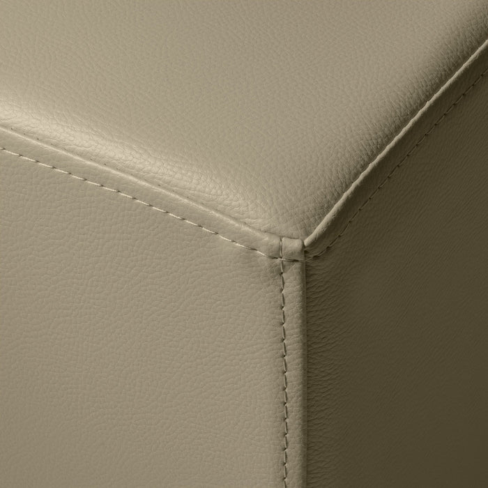 Avalon Pouf Rigido Cubo Similpelle Mamba Trendy Classe 1-IM Ignifugo per Interno ed Esterno. Dim: Larg. 35 cm X Prof. 35 cm X Alt. 35 cm