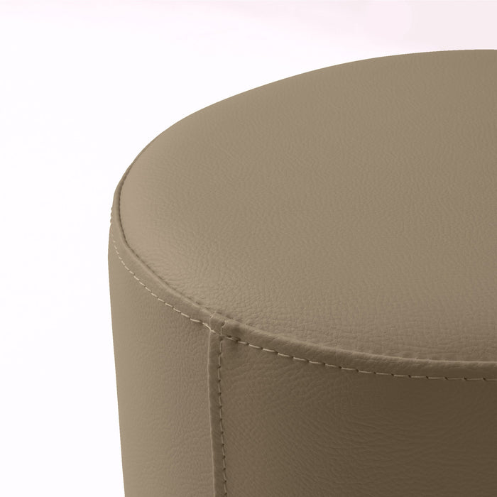 Avalon Tavolino Pouf Rigido Cilindro Similpelle Mamba Trendy Classe 1-IM Ignifugo per Interno ed Esterno. Dim: Ø35 cm X H32 cm