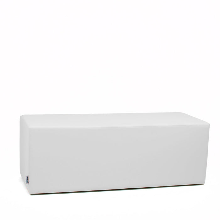 Avalon Pouf Rigido Rettangolo Similpelle Mamba Trendy Classe 1-IM Ignifugo per Interno ed Esterno. Dim: Larg. 120 cm X Prof. 45 cm X Alt. 43 cm