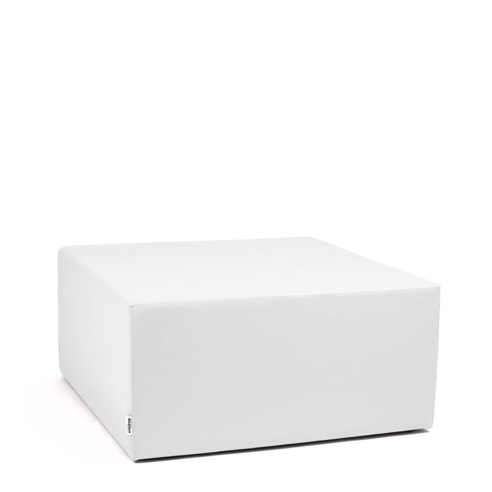 Avalon Tavolino Pouf Cubo rigido in Similpelle Mamba Trendy Classe 1-IM Ignifugo per Interno ed Esterno. Dim: Larg 90cm X Prof 90cm X Alt 40 Cm