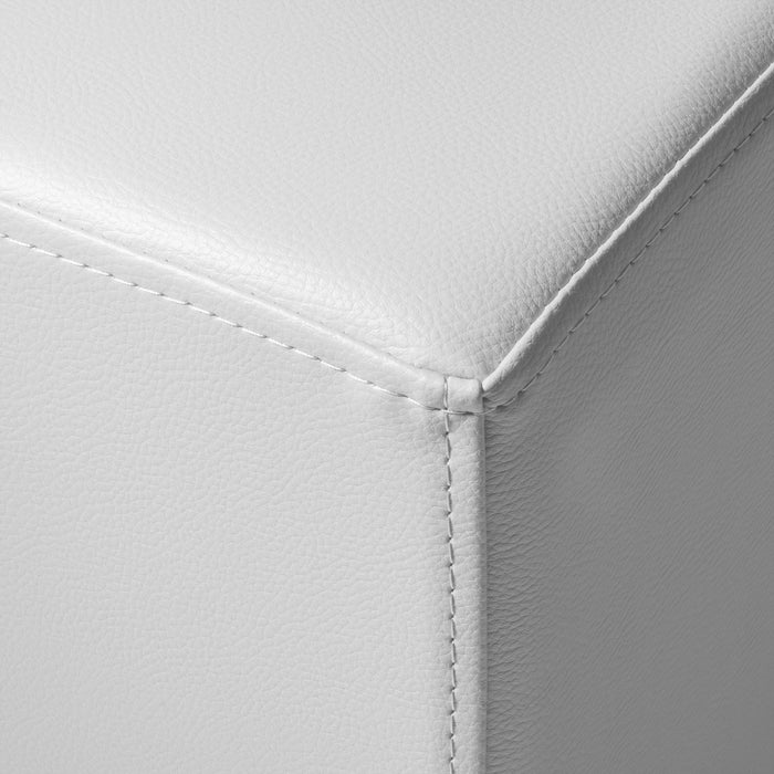Avalon Pouf Rigido Cubo Similpelle Mamba Trendy Classe 1-IM Ignifugo per Interno ed Esterno. Dim: Larg. 35 cm X Prof. 35 cm X Alt. 35 cm
