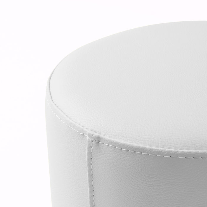 Avalon Tavolino Pouf Rigido Cilindro Similpelle Mamba Trendy Classe 1-IM Ignifugo per Interno ed Esterno. Dim: Ø35 cm X H32 cm