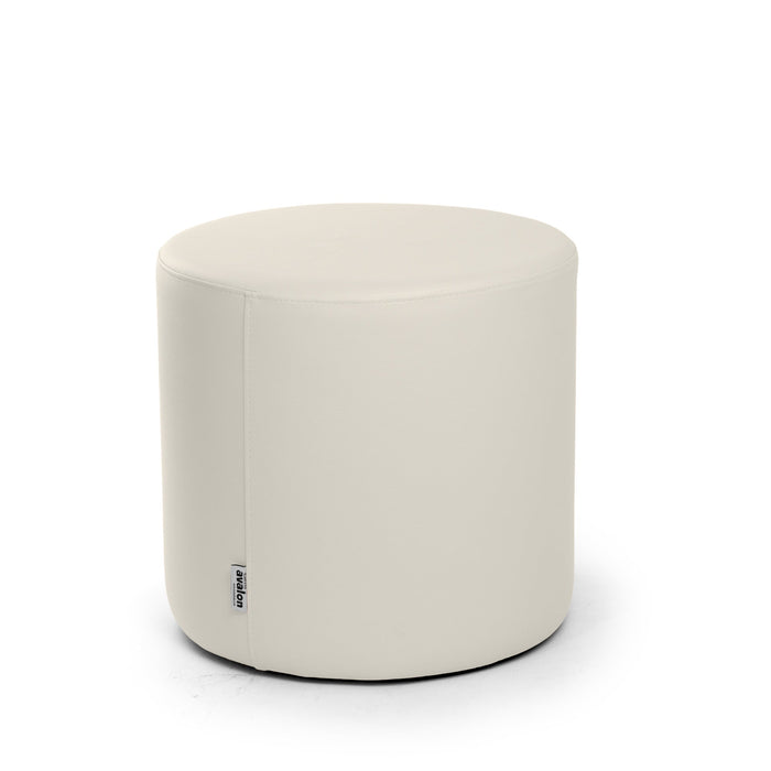 Avalon Tavolino Pouf Rigido Cilindro Similpelle Mamba Trendy Classe 1-IM Ignifugo per Interno ed Esterno. Dim: Ø45 cm X H40 cm