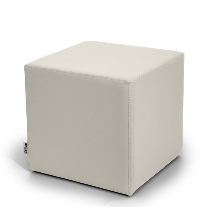 Avalon Tavolino Pouf Cubo rigido in Similpelle Mamba Trendy Classe 1-IM Ignifugo per Interno ed Esterno. Dim: Larg 45cm X Prof 45cm X Alt 40 Cm