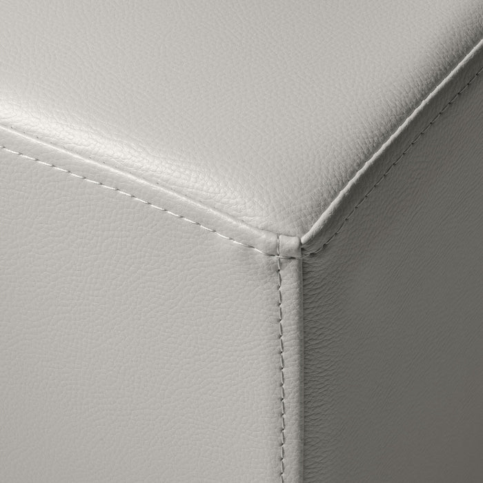 Avalon Pouf Rigido Cubo Similpelle Mamba Trendy Classe 1-IM Ignifugo per Interno ed Esterno. Dim: Larg. 35 cm X Prof. 35 cm X Alt. 35 cm