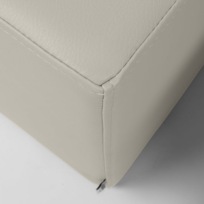 Avalon Pouf Rigido Rettangolo Similpelle Mamba Trendy Classe 1-IM Ignifugo per Interno ed Esterno. Dim: Larg. 150 cm X Prof. 45 cm X Alt. 43 cm