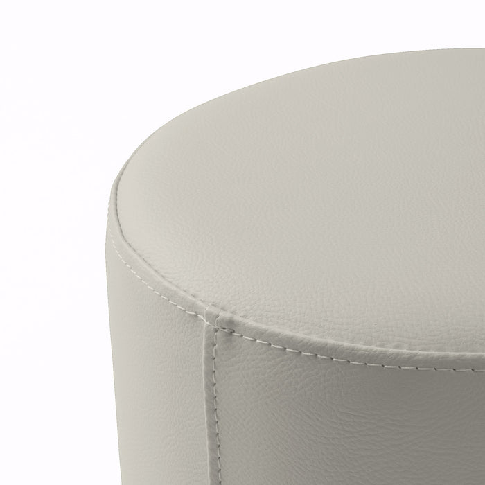 Avalon Tavolino Pouf Rigido Cilindro Similpelle Mamba Trendy Classe 1-IM Ignifugo per Interno ed Esterno. Dim: Ø35 cm X H32 cm