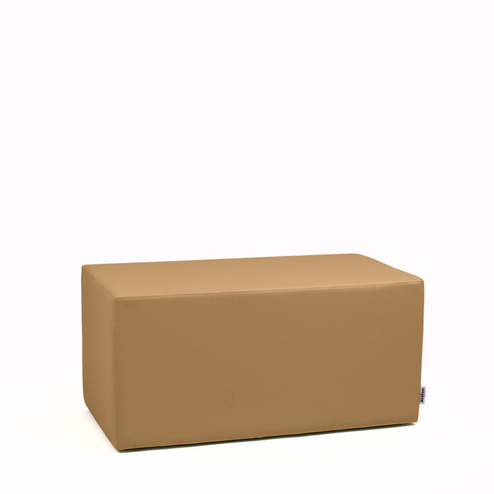Avalon Pouf Rigido Rettangolo Similpelle Mamba Trendy Classe 1-IM Ignifugo per Interno ed Esterno. Dim: Larg. 90 cm X Prof. 45 cm X Alt. 43 cm