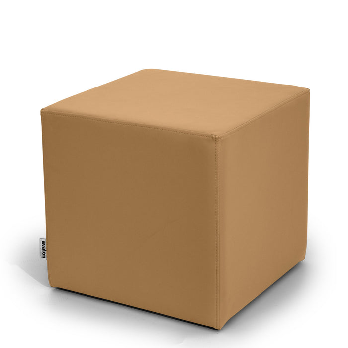 Avalon Tavolino Pouf Cubo rigido in Similpelle Mamba Trendy Classe 1-IM Ignifugo per Interno ed Esterno. Dim: Larg 45cm X Prof 45cm X Alt 40 Cm
