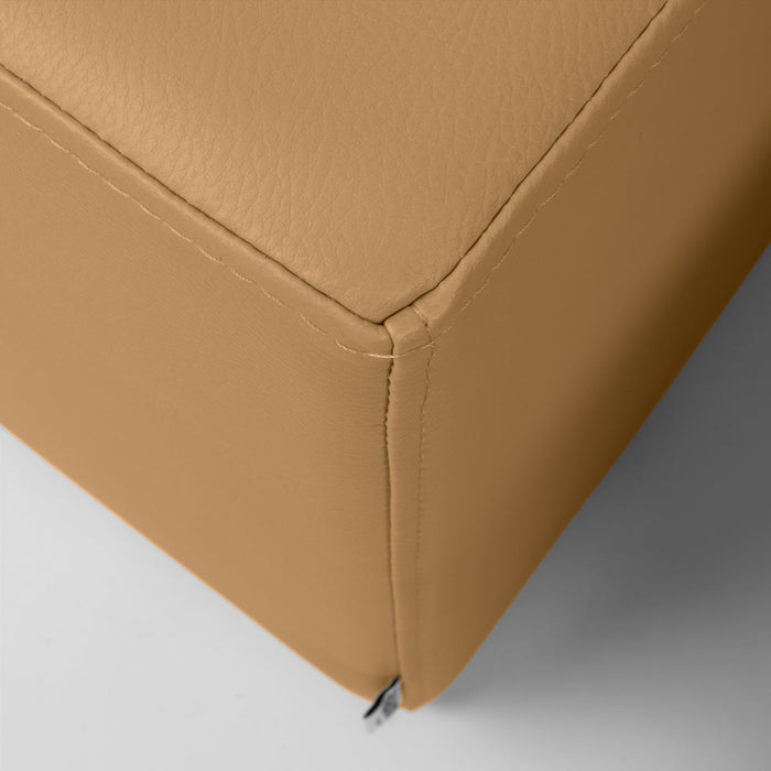 Avalon Pouf Rigido Rettangolo Similpelle Mamba Trendy Classe 1-IM Ignifugo per Interno ed Esterno. Dim: Larg. 90 cm X Prof. 45 cm X Alt. 43 cm