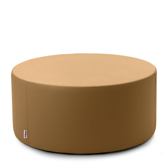 Avalon Pouf Rigido Cilindro Similpelle Mamba Trendy Classe 1-IM Ignifugo per Interno ed Esterno. Dim: Ø90 cm X H43 cm