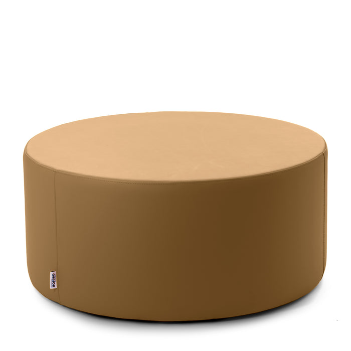 Tavolino Pouf CILINDRO Similpelle Mamba Trendy Diam. 90 cm, Alt. 43 cm - Tavolo - Avalon