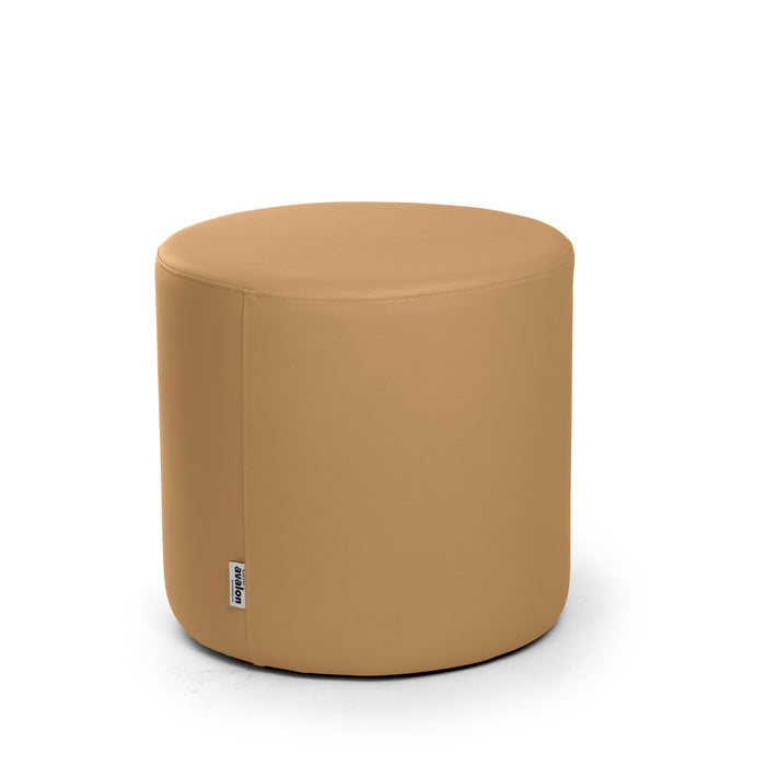 Avalon Tavolino Pouf Rigido Cilindro Similpelle Mamba Trendy Classe 1-IM Ignifugo per Interno ed Esterno. Dim: Ø45 cm X H40 cm