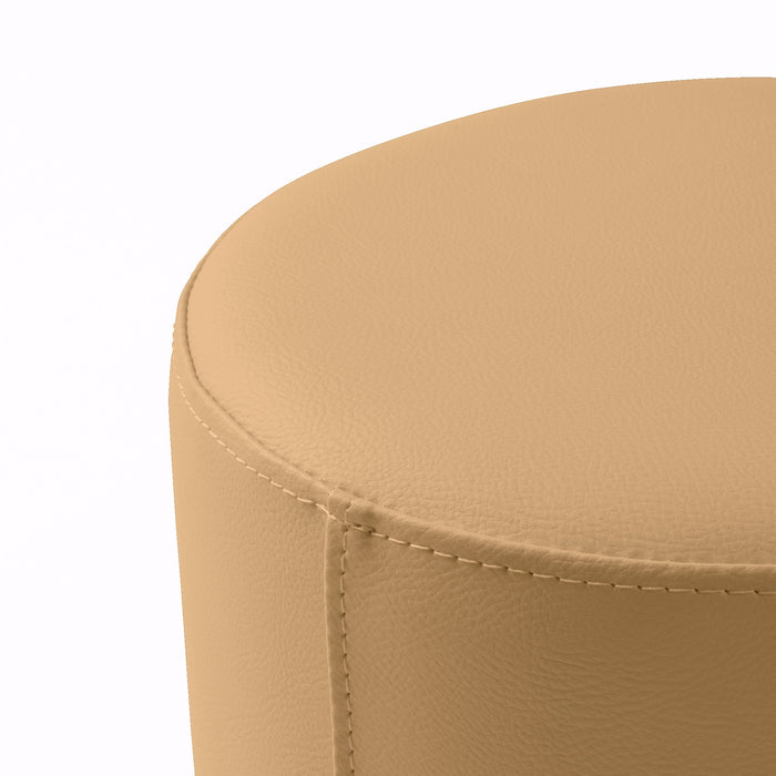 Avalon Tavolino Pouf Rigido Cilindro Similpelle Mamba Trendy Classe 1-IM Ignifugo per Interno ed Esterno. Dim: Ø70 cm X H40 cm