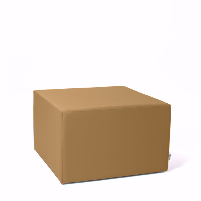 Avalon Pouf Rigido Cubo Similpelle Mamba TrendyClasse 1-IM Ignifugo per Interno ed Esterno. Dim: Larg. 70 cm X Prof. 70 cm X Alt. 43 cm