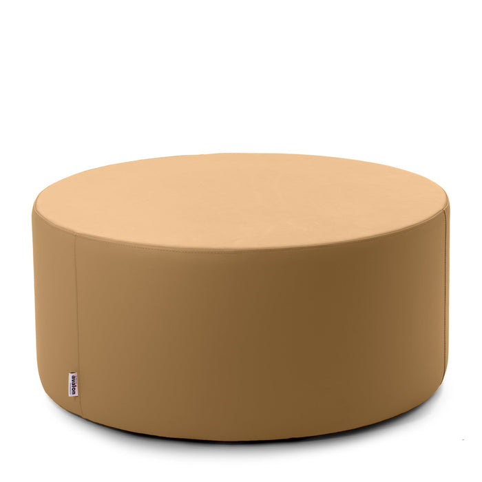 Avalon Pouf Rigido Cilindro Similpelle Mamba Trendy Classe 1-IM Ignifugo per Interno ed Esterno. Dim: Ø90 cm X H43 cm