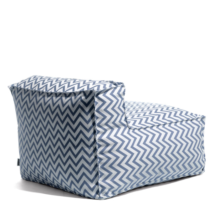 Pouf poltrona 1 posto Deluz per esterno in tessuto Funny dim: 98x98x65 cm