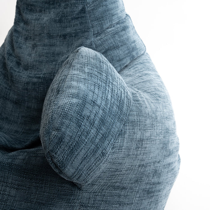 Pouf Poltrona Sacco Gigante XL Ploof Avalon in tessuto Antimacchia Cannet per interno dim. Ø95 x H105 cm