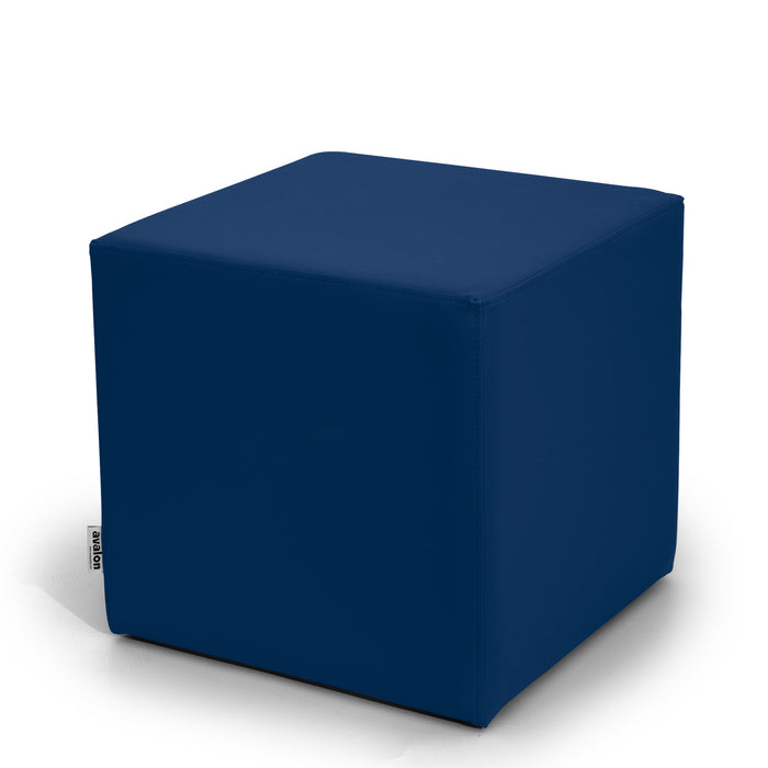 Avalon Tavolino Pouf Cubo rigido in Similpelle Mamba Trendy Classe 1-IM Ignifugo per Interno ed Esterno. Dim: Larg 45cm X Prof 45cm X Alt 40 Cm