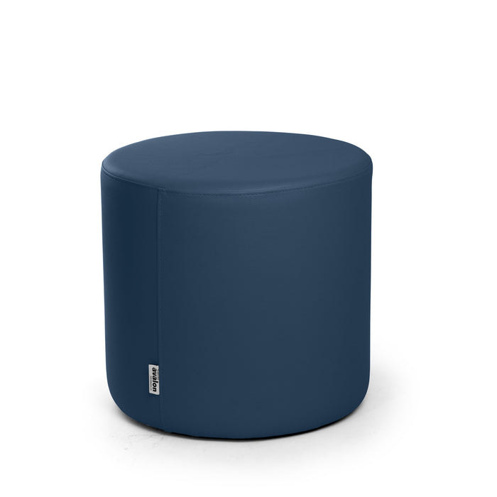 Avalon Tavolino Pouf Rigido Cilindro Similpelle Mamba Trendy Classe 1-IM Ignifugo per Interno ed Esterno. Dim: Ø45 cm X H40 cm