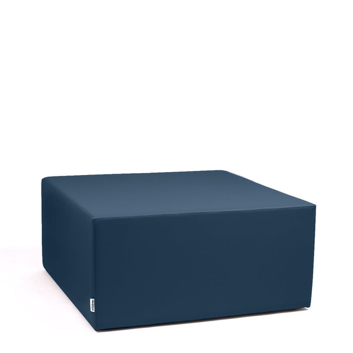 Avalon Pouf Rigido Cubo Similpelle Mamba Trendy Classe 1-IM Ignifugo per Interno ed Esterno. Dim: Larg. 90 cm X Prof. 90 cm X Alt. 43 cm