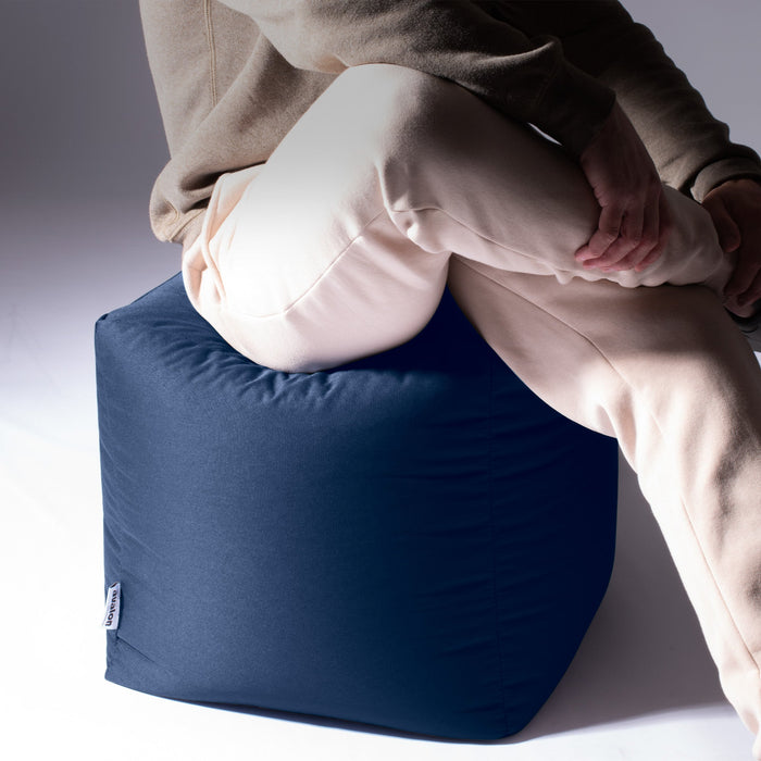 Avalon Pouf Poltrona Cubo Jive Made in Italy di dimensioni 50x50x H 45cm
