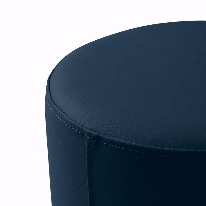 Avalon Pouf Rigido Cilindro Similpelle Mamba Trendy Classe 1-IM Ignifugo per Interno ed Esterno. Dim: Ø70 cm X H43 cm