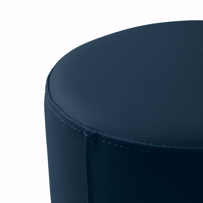 Avalon Tavolino Pouf cilindro rigido Similpelle Mamba Trendy Classe 1-IM Ignifugo per Interno ed Esterno. Dim: Ø90 cm X H40 cm