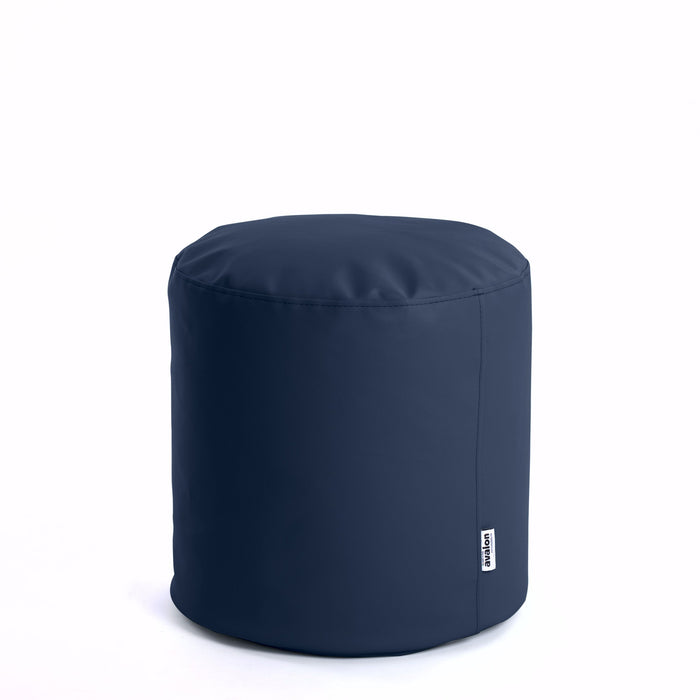 Avalon Pouf Cilindro Jazz Similpelle Diam. 45 cm, Alt. 45 cm