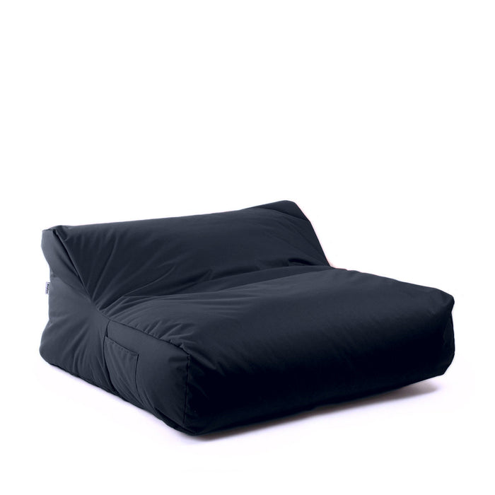 Pouf poltrona matrimoniale doppia XL Gaia in tessuto Samba per esterno Dim: 125x120 cm