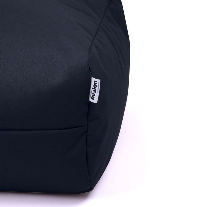 Pouf morbido Grande Quadrato Gaia in tessuto Samba per esterno dim 80x80x30 cm