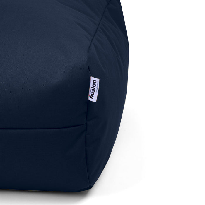 Pouf morbido Grande Quadrato Gaia in tessuto Jive per interno dim 80x80x30 cm